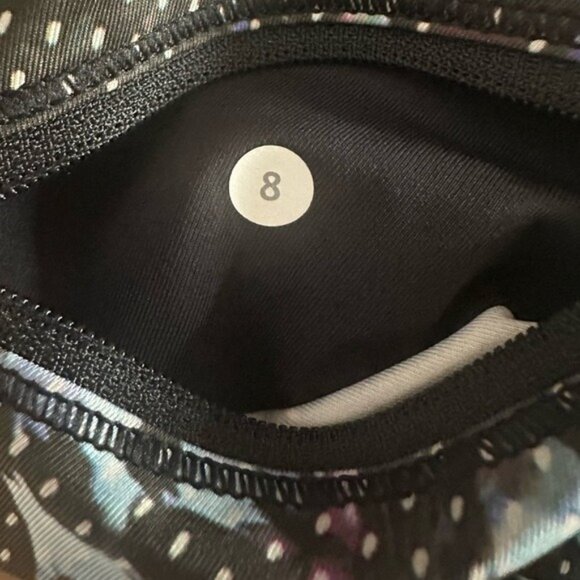 Lululemon Top Speed Cropped Floral Leggings Size 8 - Picture 13 of 16